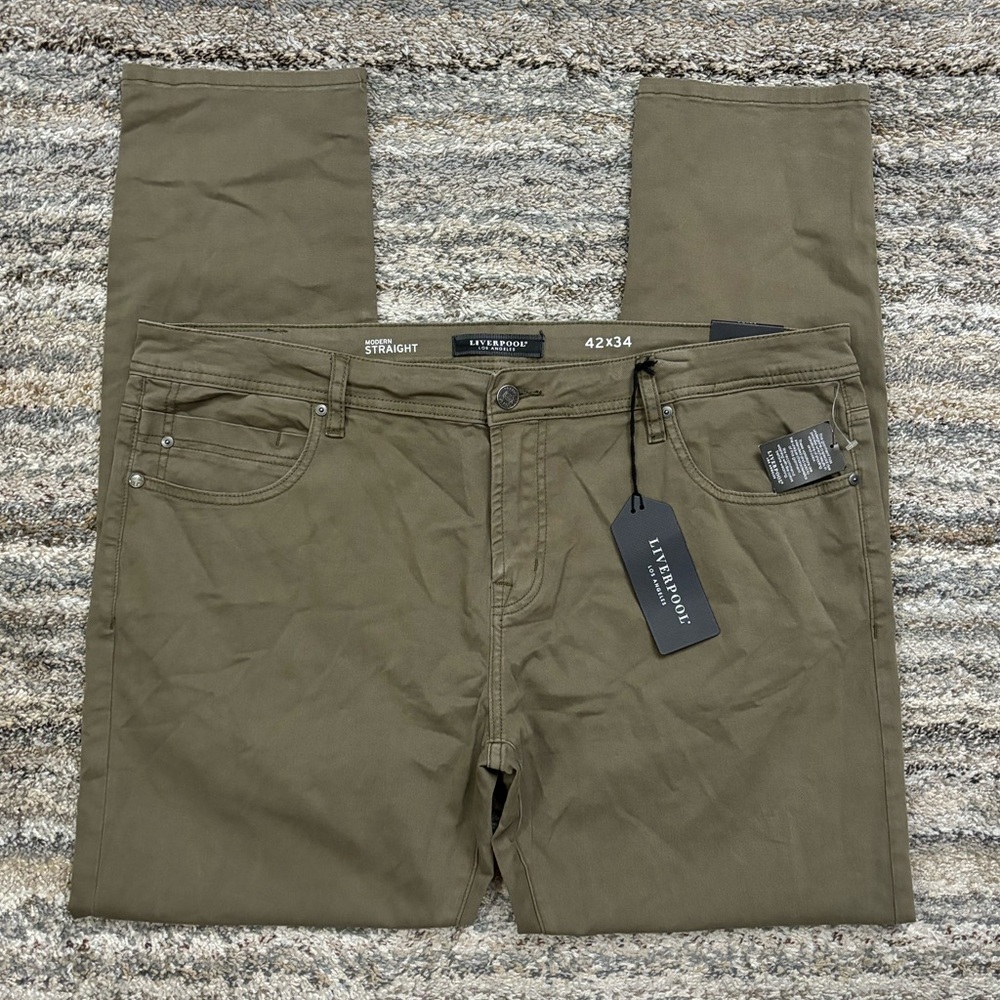 Liverpool The Modern Men Straight Leg Jeans Sz 42x34 NWT | Liverpool Men Jeans -